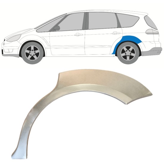 Pannello di riparazione parafango posteriore per Ford S-MAX 2006-2015 / Sinistra 14765