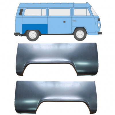 Pannello di riparazione parafango posteriore per Volkswagen Transporter T2 1967-1979 / Sinistra+Destra / Set 10506