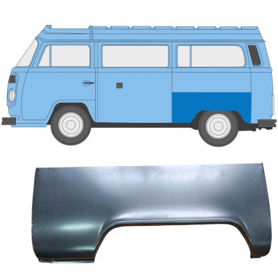 Pannello di riparazione parafango posteriore per Volkswagen Transporter T2 1967-1979 / Sinistra 7135