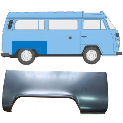 Pannello di riparazione parafango posteriore per Volkswagen Transporter T2 1967-1979 / Destra 7134