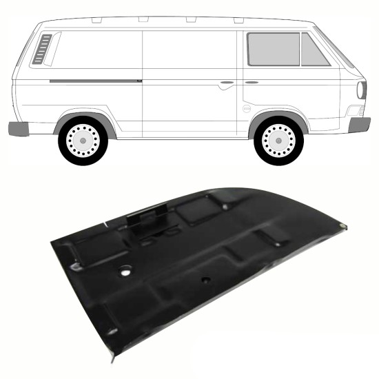 Lamierato di riparazione del supporto batteria per Volkswagen Transporter T3 1979-1992 10808