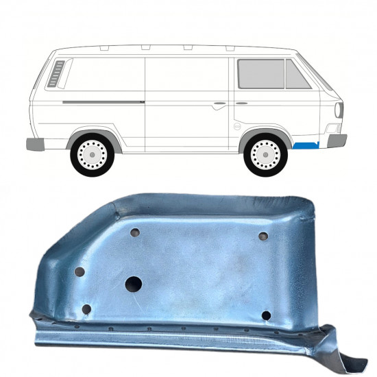 Pannello di riparazione gradino anteriore per Volkswagen Transporter T3 1979-1992 / Destra 8160