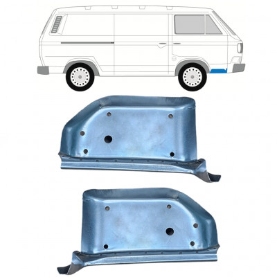 Pannello di riparazione gradino anteriore per Volkswagen Transporter T3 1979-1992 / Sinistra+Destra / Set 9781