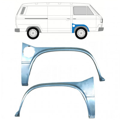 Pannello di riparazione parafango anteriore per Volkswagen Transporter T3 1979-1992 / Sinistra+Destra / Set 9778