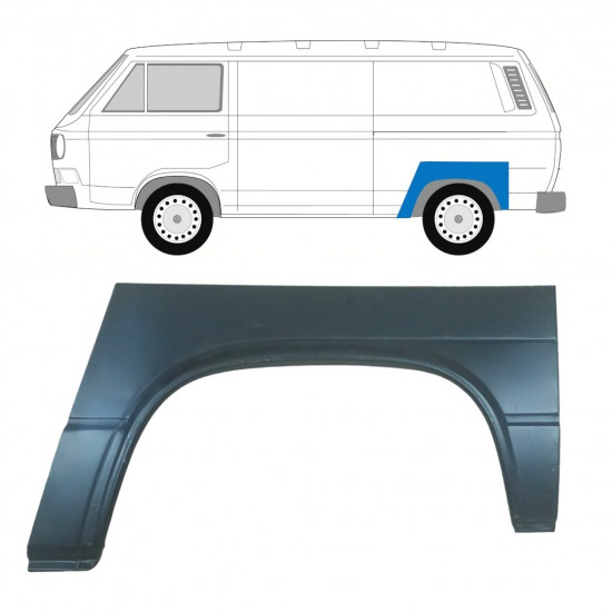 Pannello di riparazione parafango posteriore per Volkswagen Transporter T3 1979-1992 / Sinistra 8167