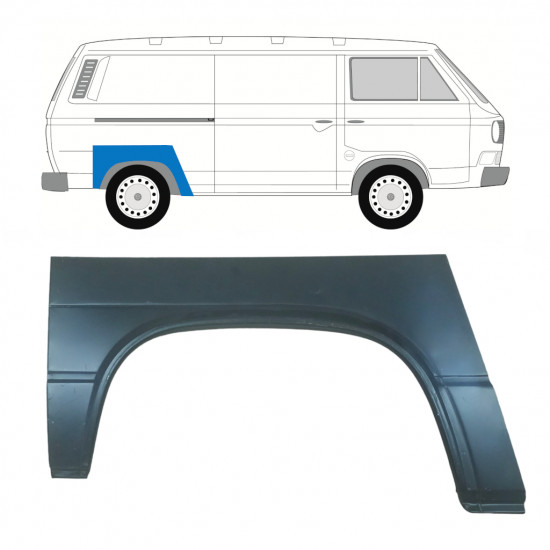 Pannello di riparazione parafango posteriore per Volkswagen Transporter T3 1979-1992 / Destra 8166