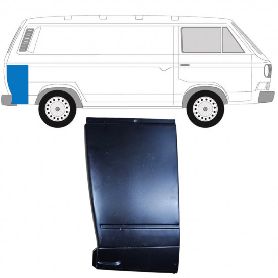 Lamiera di riparazione dell'angolo posteriore per Volkswagen Transporter T3 1979-1992 / Destra 11628