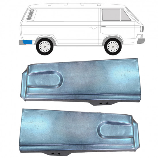 Pannello di riparazione parafango posteriore per Volkswagen Transporter T3 1979-1992 / Sinistra+Destra / Set 11633