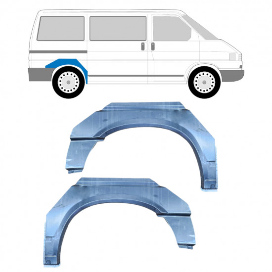 Pannello di riparazione parafango posteriore per Volkswagen Transporter T4 1990-2003 / Sinistra+Destra / Set 9446