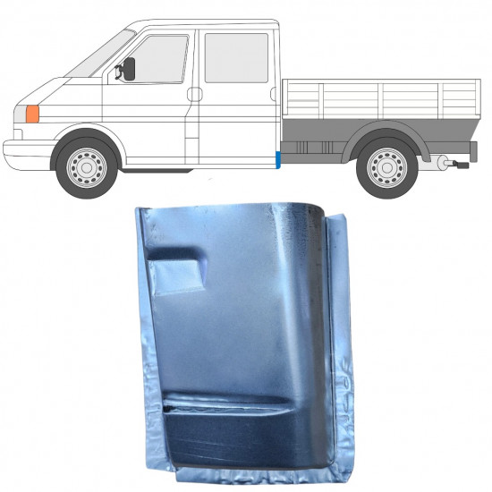 Lamiera di riparazione dell'angolo posteriore per Volkswagen Transporter T4 1990-2003 / Sinistra 11777