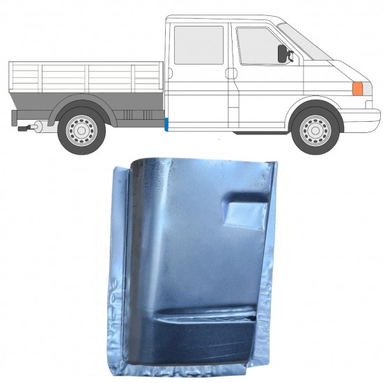 Lamiera di riparazione dell'angolo posteriore per Volkswagen Transporter T4 1990-2003 / Destra 11776