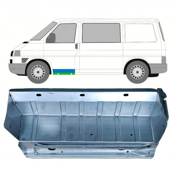 Pannello di riparazione sottoporta gradino anteriore per Volkswagen Transporter T4 1990-2003 / Sinistra 9023