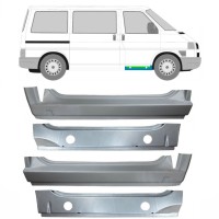 Pannello di riparazione interno ed esterno sottoporta anteriore per Volkswagen Transporter T4 1990-2003 / Set 9907