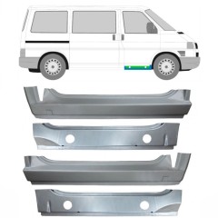 Pannello di riparazione interno ed esterno sottoporta anteriore per Volkswagen Transporter T4 1990-2003 / Set 9907