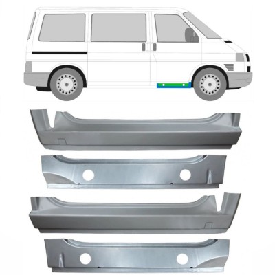 Pannello di riparazione interno ed esterno sottoporta anteriore per Volkswagen Transporter T4 1990-2003 / Set 9907
