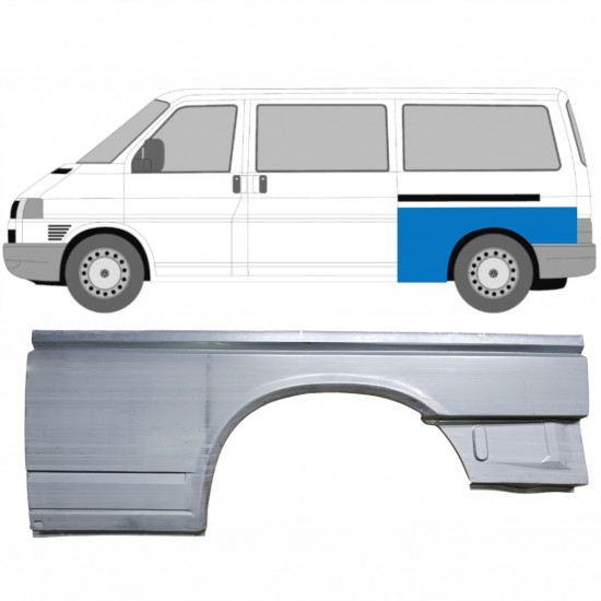 Pannello di riparazione parafango posteriore per Volkswagen Transporter T4 1990-2003 / Sinistra 7149