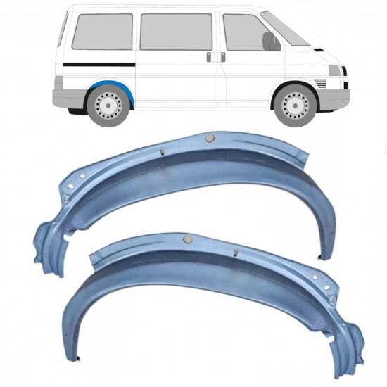 Pannello di riparazione arco ruota posteriore interno per Volkswagen Transporter T4 1990-2003 / Sinistra+Destra / Set 10621