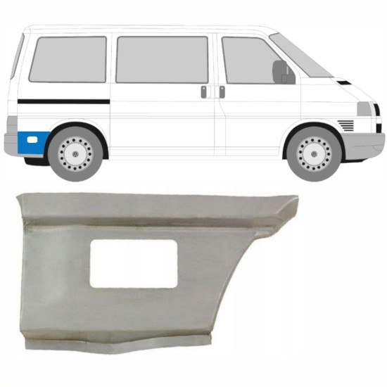 Pannello di riparazione parafango posteriore dietro la ruota per Volkswagen Transporter T4 1990-2003 / Destra 15996