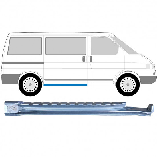 Pannello di riparazione davanzale porta scorrevole per Volkswagen Transporter T4 1990-2003 / Destra 9094