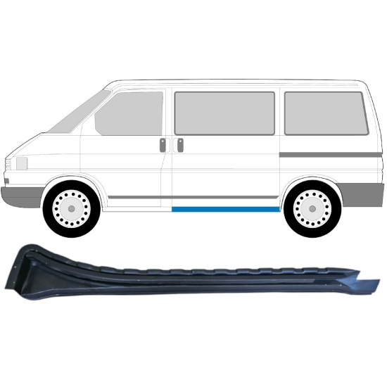 Pannello di riparazione sottoporta porta scorrevole per Volkswagen Transporter T4 1990-2003 / Sinistra 14582
