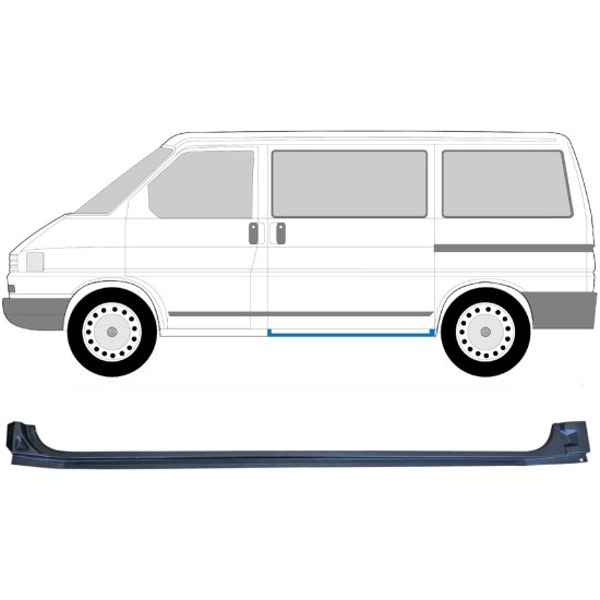 Pannello di riparazione sottoporta porta scorrevole per Volkswagen Transporter T4 1990-2003 / Sinistra 14581