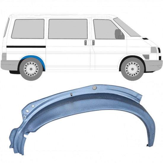 Pannello di riparazione arco ruota posteriore interno per Volkswagen Transporter T4 1990-2003 / Destra 6152
