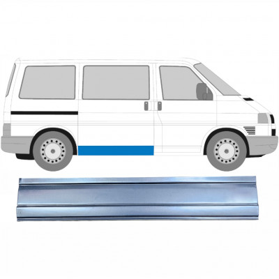 Pannello di riparazione porta scorrevole esterno per Volkswagen Transporter T4 1990-2003 / Destra 5364
