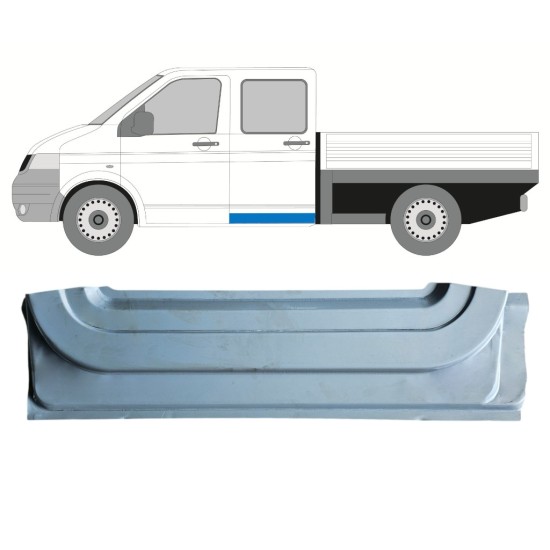 Pannello di riparazione porta posteriore interno per Volkswagen Transporter T5 2003-2015 / Sinistra 16868