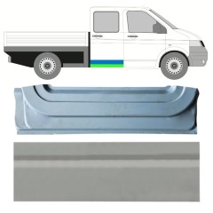 Lamiera di riparazione interno ed esterno porta posteriore per Volkswagen Transporter T5 2003-2015 / Destra / Set 16876