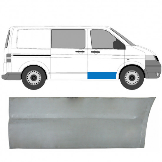 Lamiera di riparazione del rivestimento della porta anteriore per Volkswagen Transporter T5 2003-2015 / Destra 7141
