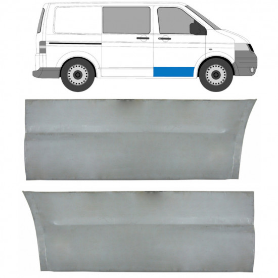 Lamiera di riparazione del rivestimento della porta anteriore per Volkswagen Transporter T5 2003-2015 / Sinistra+Destra / Set 9601