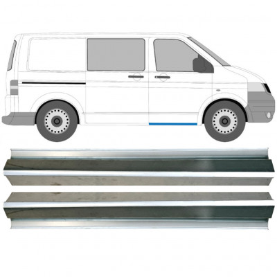 Pannello di riparazione davanzale della porta anteriore per Volkswagen Transporter T5 2003-2015 / Sinistra = Destra (simmetrico) / Set 9695