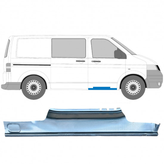 Pannello di riparazione davanzale della porta anteriore per Volkswagen Transporter T5 2003-2015 / Destra 5258