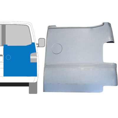 Pannello di riparazione porta posteriore per Volkswagen Transporter T5 2003-2015 / Destra 15057