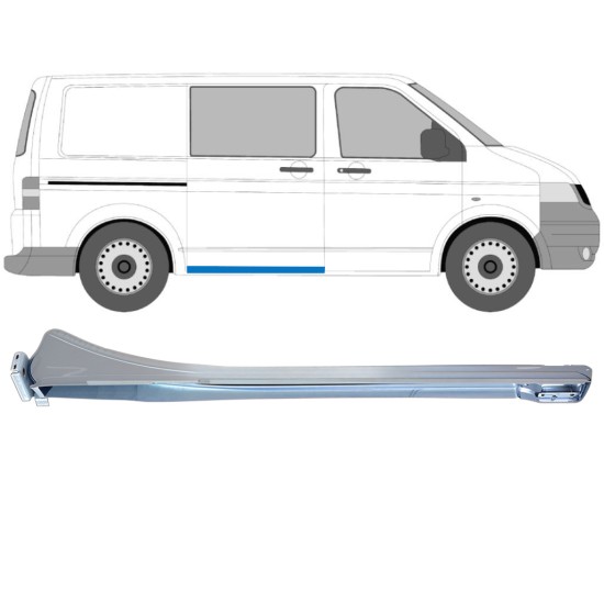 Rotaia Guida Porta laterale scorrevole per Volkswagen Transporter T5 2003-2015 / Destra 16286