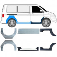 Pannello di riparazione sottoporta e parafango posteriore per Volkswagen Transporter T5 2003-2015 / Set 11534