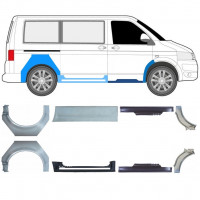 Pannello di riparazione sottoporta e parafango posteriore per Volkswagen Transporter T5 2003-2015 / Set 11533