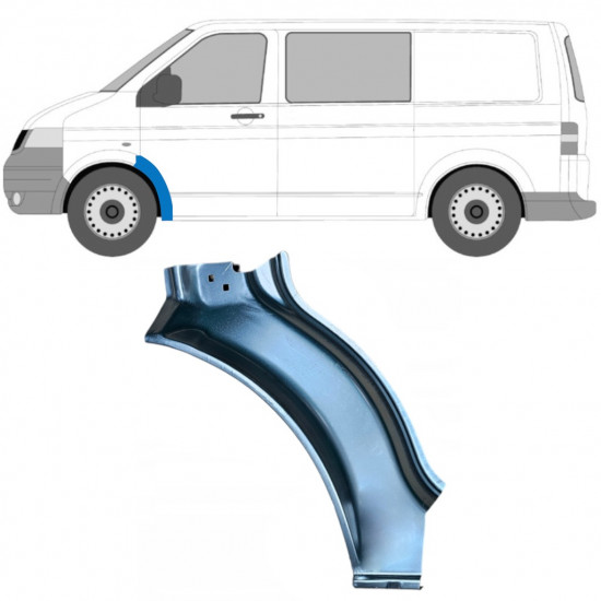 Pannello di riparazione parafango anteriore per Volkswagen Transporter T5 2003-2015 / Sinistra 12022