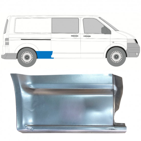 Pannello di riparazione parafango posteriore per Volkswagen Transporter T5 2003-2015 / Destra 11462