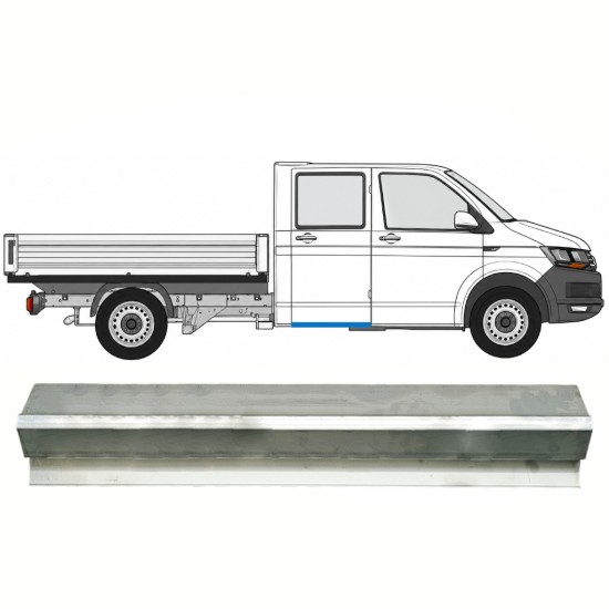 Lamiera di riparazione sottoporta posteriore per Volkswagen Transporter T6 2015-2024 / Sinistra = Destra (simmetrico) 17131