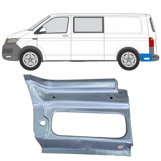 Pannello di riparazione parafango posteriore per Volkswagen Transporter T6 2015-2024 / Sinistra 17190