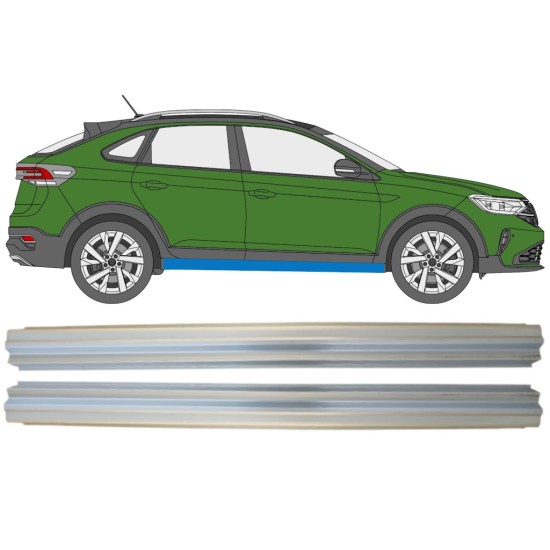 Pannello di riparazione sottoporta lamiera per Volkswagen Taigo 2021- / Sinistra+Destra / Set 14938