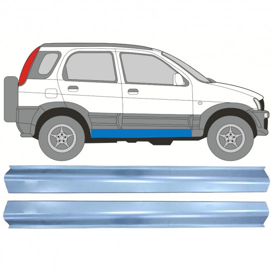 Pannello di riparazione sottoporta lamiera per Daihatsu Terios 1997-2005 / Sinistra+Destra / Set 11309