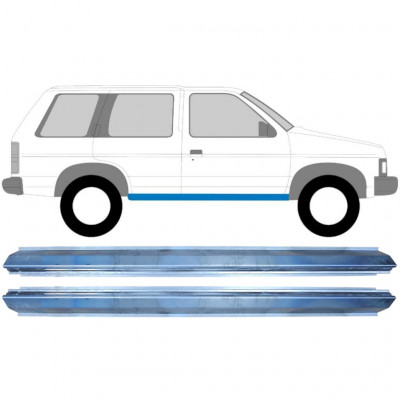 Pannello di riparazione sottoporta lamiera per Nissan Terrano I 1986-1996 / Sinistra+Destra / Set 11365
