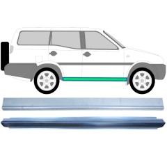 Pannello di riparazione sottoporta interno ed esterno per Nissan Terrano II 1993-2005 / Sinistra = Destra (simmetrico) / Set 11963