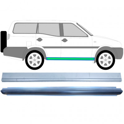 Pannello di riparazione sottoporta interno ed esterno per Nissan Terrano II 1993-2005 / Sinistra = Destra (simmetrico) / Set 11963