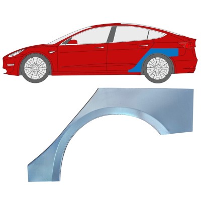 Pannello di riparazione parafango posteriore per Tesla Model 3 2017-2023 / Sinistra 16374