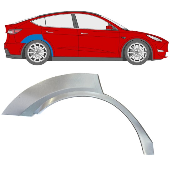 Pannello di riparazione parafango posteriore per Tesla Model Y 2020- / Destra 16376