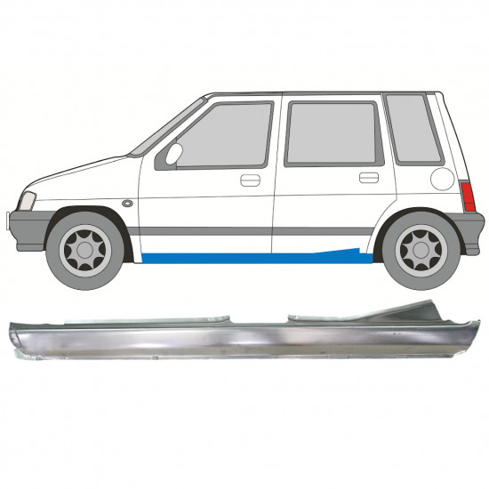 Sottoporta Lamiera Completo per Daewoo Tico 1991-2000 / Sinistra 12521