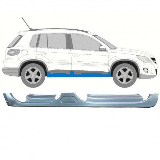 Sottoporta Lamiera Completo per Volkswagen Tiguan 2007-2016 / Destra 11611